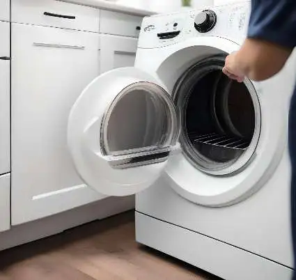 Technician repairing fridge